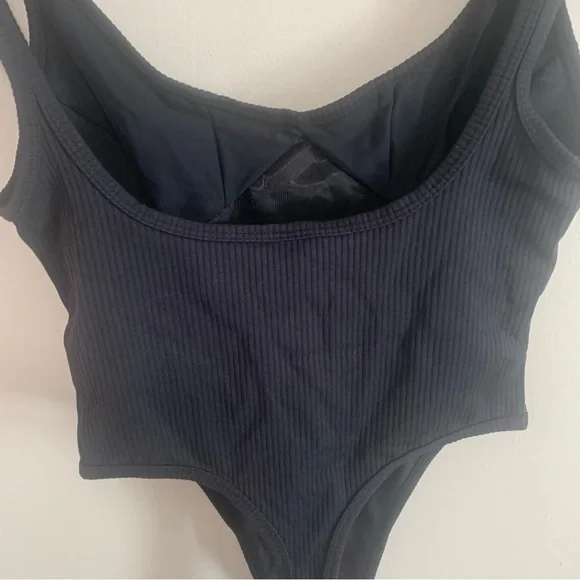 For Love & Lemons Clara Retro Ribbed Thong Bodysuit - Picture 5 of 13